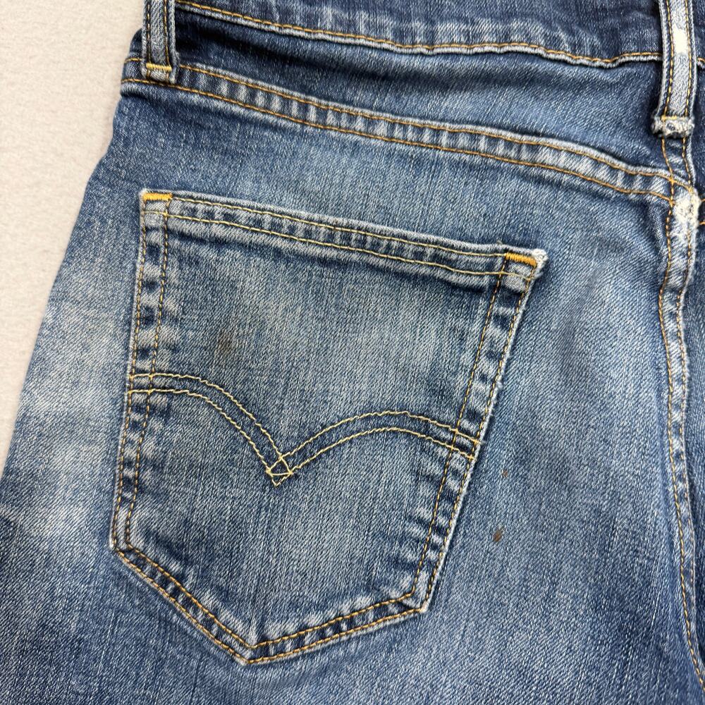 Levis 511 Slim Fit Jean Shorts Men's 33 Blue 10" Inseam Blue Denim Jorts Faded - Picture 7 of 12
